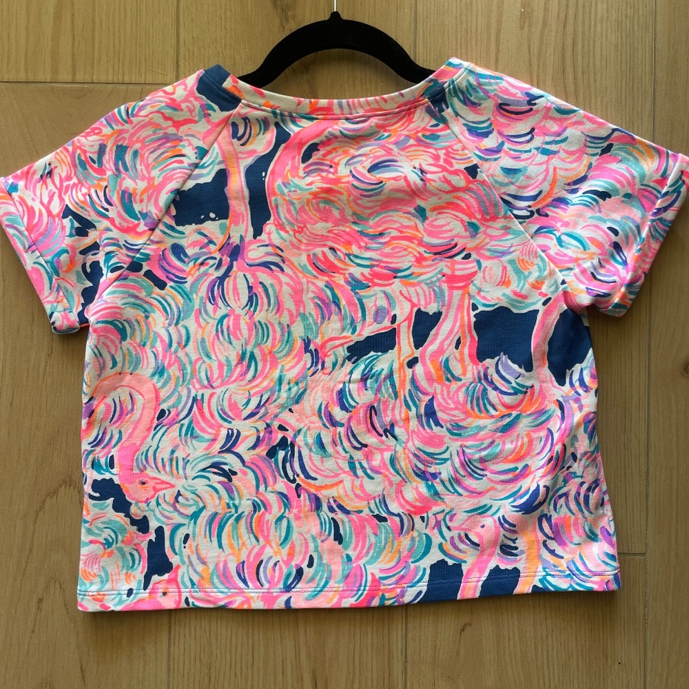 Girls Lilly top Pelican pink head in the sand